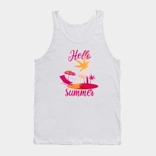 It's Summertime, Hello Summer, Popsicle, Vacation, Beach Vacation, Summer Vacation, Vacation Tee, Vacay Mode Tank Top